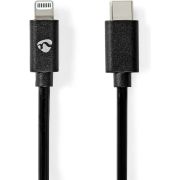 Nedis Lightning Kabel | USB 2.0 | Apple Lightning 8-Pins | USB-C&copy; Male | 480 Mbps | Vernikkeld | 2.00 m