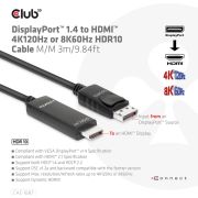 CLUB3D-DisplayPort-1-4-to-HDMI-4K120Hz-or-8K60Hz-HDR10-Cable-M-M-3m-9-84ft