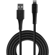 Lindy 31290 Lightning-kabel 0,5 m Zwart