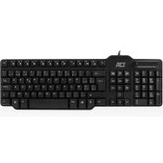 ACT AC5475 USB Smartcard Reader Zwart AZERTY Belgisch Toetsenbord