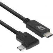 ACT-USB-3-2-Gen1-aansluitkabel-C-male-recht-C-male-haaks-1-meter