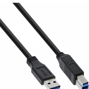 InLine 4043718129942 USB-kabel 2 m USB 3.2 Gen 1 (3.1 Gen 1) USB B USB A Zwart