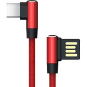 Akasa-AK-CBUB40-10RD-USB-kabel-1-m-USB-A-USB-C-Zwart-Rood