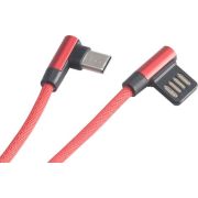 Akasa-AK-CBUB40-10RD-USB-kabel-1-m-USB-A-USB-C-Zwart-Rood
