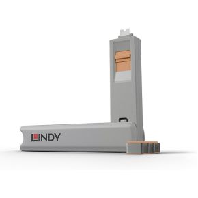 Lindy 40428 poortblokker Port blocker key Grijs, Oranje 4 stuk(s)