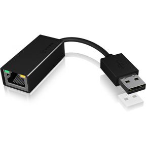 ICY BOX IB-AC509a Zwart USB netwerkadapter