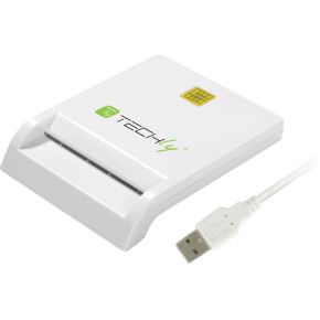 Techly Compact /Writer USB2.0 White I-CARD CAM-USB2TY smart card reader Binnen Wit