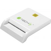 Techly-Compact-Writer-USB2-0-White-I-CARD-CAM-USB2TY-smart-card-reader-Binnen-Wit