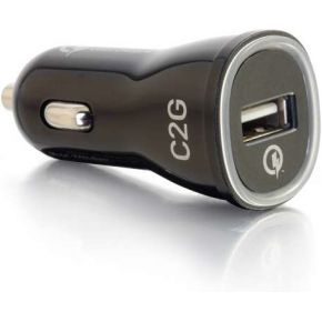 C2G 1 Poort Snellader 20 Usb Autolader Oplader Voor Mobiele Apparatuur c2g kopen in de aanbieding