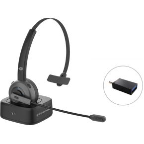 Conceptronic POLONA03BD hoofdtelefoon/headset Draadloos Hoofdband Kantoor/callcenter Bluetooth Oplaa