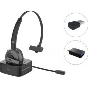 Conceptronic POLONA03BDA hoofdtelefoon/headset Hoofdtelefoons Hoofdband Kantoor/callcenter Bluetooth