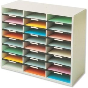 Fellowes 25061 Tijdschrifthouder 36 Schappen Grijs Wit fellowes kopen in de aanbieding