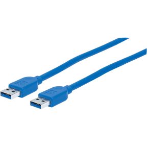 Manhattan 354295 kabeladapter/verloopstukje USB 3.0 Type-A Blauw