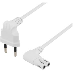 Deltaco Del 109Bt Electriciteitssnoer Wit 2 M Cee716 C7 Stekker deltaco kopen in de aanbieding