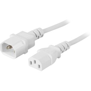 Deltaco Del 113V Electriciteitssnoer Wit 2 M C14 Stekker Iec C13 deltaco kopen in de aanbieding