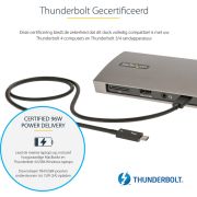 StarTech-com-TB4CDOCKUE-notebook-dock-poortreplicator-Bedraad-Thunderbolt-4-Zwart-Grijs