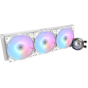 Zalman ALPHA36 (White), CPU Liquid Cooler 360mm Radiator (3 x 120 mm Fan), ARGB pump, Dual Blade Pump, Intel : LGA 2066/2011-V3/2011/1700/1200/115X
