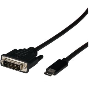 EFB Elektronik EBUSBC-DVIK.2 video kabel adapter 2 m USB Type-C DVI-D Zwart