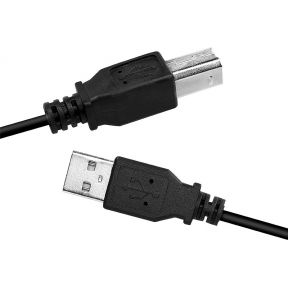 LogiLink CU0008B USB-kabel 3 m USB 2.0 USB A USB B Zwart