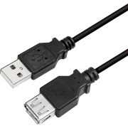 LogiLink CU0010B USB-kabel 2 m USB 2.0 USB A Zwart
