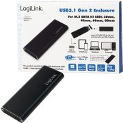 LogiLink-UA0314-M-2-SDD-behuizing-Zwart-USB-C
