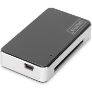 Digitus-DA-70322-2-geheugenkaartlezer-USB-2-0-Zwart-Zilver