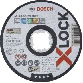 Bosch X-LOCK Trennsch.115x1.0mm Rap.Multi gerade
