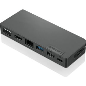 Lenovo 4X90S92381 notebook dock & poortreplicator Bedraad USB 3.0 (3.1 Gen 1) Type-C Grijs