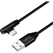 LogiLink CU0137 USB-kabel 0,3 m 2.0 USB A USB C Zwart
