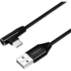 LogiLink CU0138 USB-kabel 1 m 2.0 USB A USB C Zwart