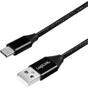 LogiLink CU0139 USB-kabel 0,3 m 2.0 USB A USB C Zwart