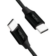 LogiLink-CU0154-USB-kabel-1-m-2-0-USB-C-Zwart