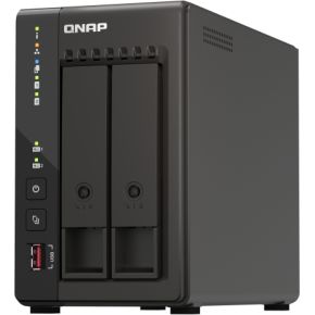 QNAP TS-253E NAS Tower Ethernet LAN Zwart J6412 met grote korting