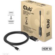 CLUB3D MiniDisplayPort 1.4 to HDMI 4K120Hz or 8K60Hz HDR10+ Cable M/M 1.8m / 6ft