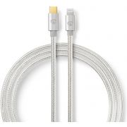 Nedis Apple Lightning-Kabel | Apple Lightning 8-Pins Male - USB-C | 2,00 m | Aluminium