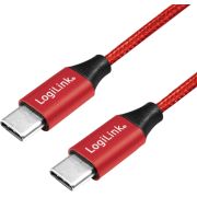 LogiLink CU0156 USB-kabel 1 m 2.0 USB B USB C Rood