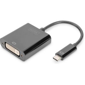 Digitus DA-70829 video kabel adapter USB Type-C DVI Zwart