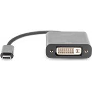Digitus-DA-70829-video-kabel-adapter-USB-Type-C-DVI-Zwart