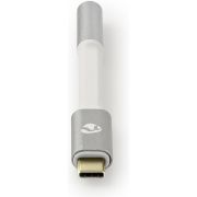 Nedis USB-C Adapter | USB-C Male - 3,5 mm Female | 0,08 m | Aluminium