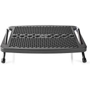 Nedis Voetsteun | Ergonomisch | Metaal | Zwart