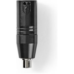 Nedis XLR-Adapter | XLR 3-Pins Male - RCA Female | 1 St | Metaal