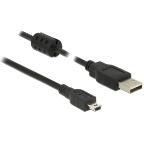 Delock 84915 Kabel USB 2.0 Type-A male > USB 2.0 Mini-B male 3,0 m zwart