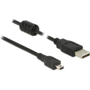Delock 84915 Kabel USB 2.0 Type-A male > USB 2.0 Mini-B male 3,0 m zwart