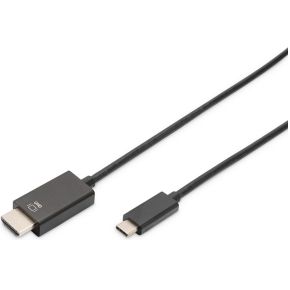 ASSMANN Electronic AK-300330-020-S kabeladapter/verloopstukje USB-C HDMI Zwart