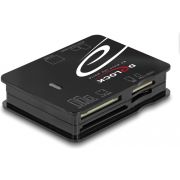 DeLOCK 91007 geheugenkaartlezer USB 2.0 Zwart