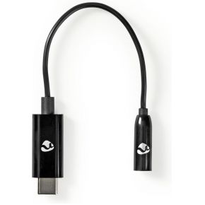 Nedis USB-C Adapter | USB-C Male - 3,5 mm Female | 0,15 m | Zwart