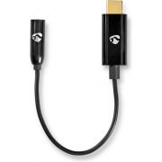 Nedis-USB-C-Adapter-USB-C-Male-3-5-mm-Female-0-15-m-Zwart