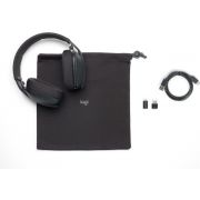 Logitech-Zone-Vibe-Headset-Draadloos-Hoofdband-Oproepen-muziek-Bluetooth-Grafiet