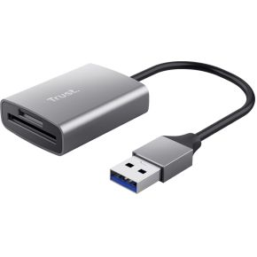 Trust Dalyx USB Geheugenkaartlezer Aluminium