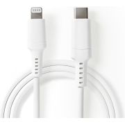 Nedis Apple Lightning Cable | Apple Lightning 8-Pin Male - USB-C | 1.0 m | White